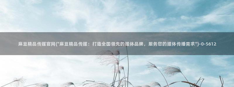 麻豆麻豆文化传媒官网：麻豆精品传媒官网(\