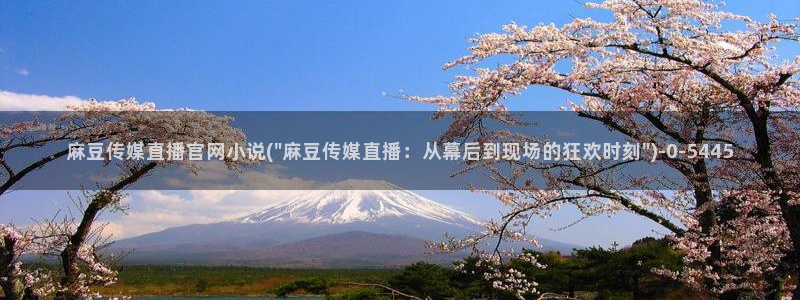 麻豆传媒官网软件：麻豆传媒直播官网小说(\