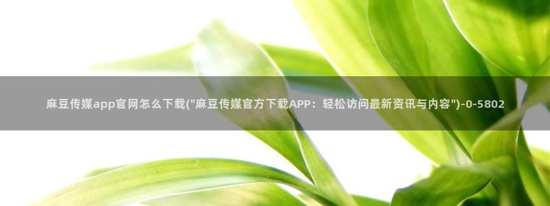 国货之光麻豆传媒官网